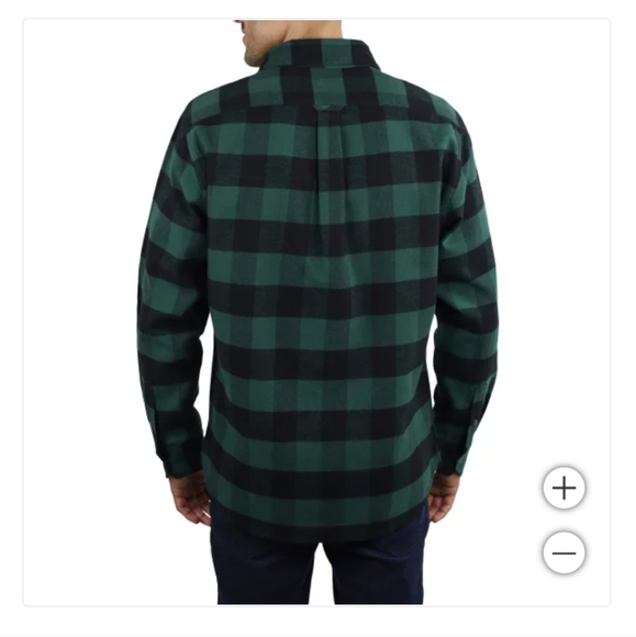 New! Jachs Men’s boys Flannel Shirt + Thermal, 2-pack Size L Large Green NWT NIB - Picture 3 of 5